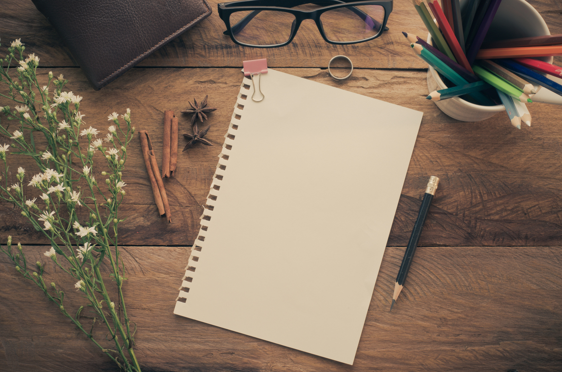 Notebook Pencil Color Pencil  